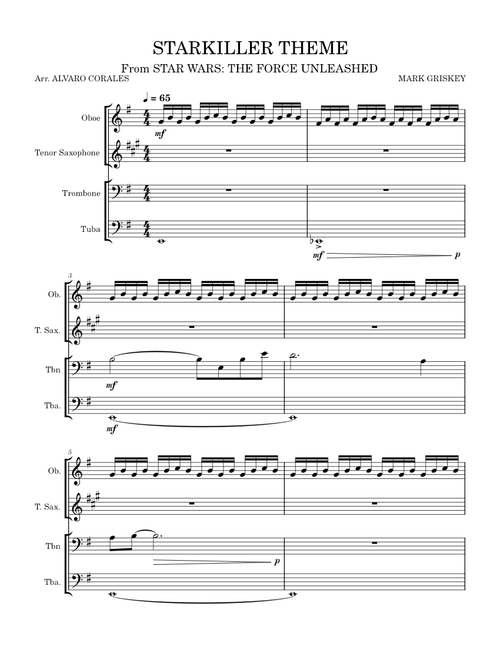 Starkiller's Theme – Mark Griskey STARKILLER THEME