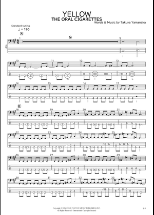 YELLOW piano arrangement Sheet Music for Piano (Solo) | MuseScore.com