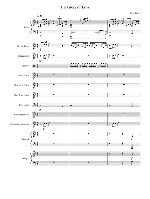 The Glory of Love (Peter Cetera)(Complete Instrumental)