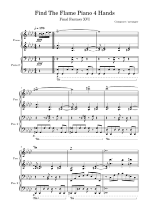 Final Fantasy XVI - Find the Flame (solo piano arrangement) Sheet