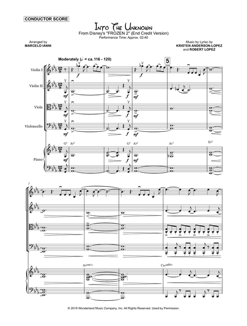 Into The Unknown (Arr. Marcelo Ianni) - Panic! At The Disco (String Quartet)
