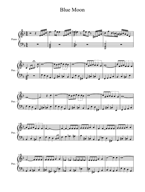 Blue Moon - with "WALKING BASS" and improvisation