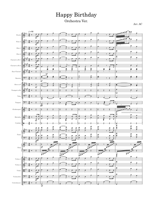 Happy Birthday - Orchestra Ver.