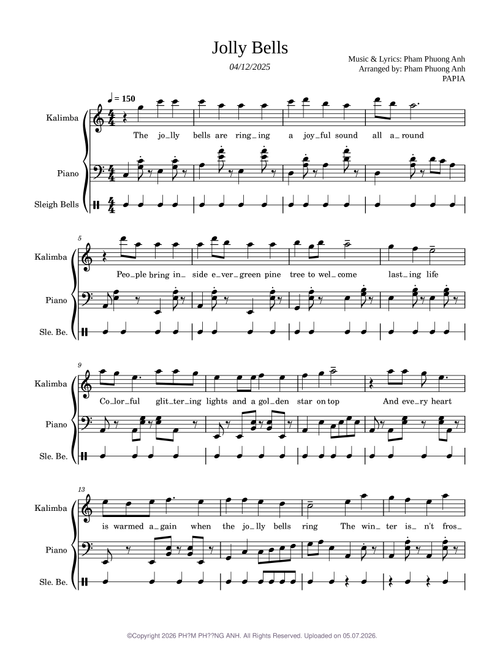Jolly Bells - PAPIA arrangement – tuanbizness