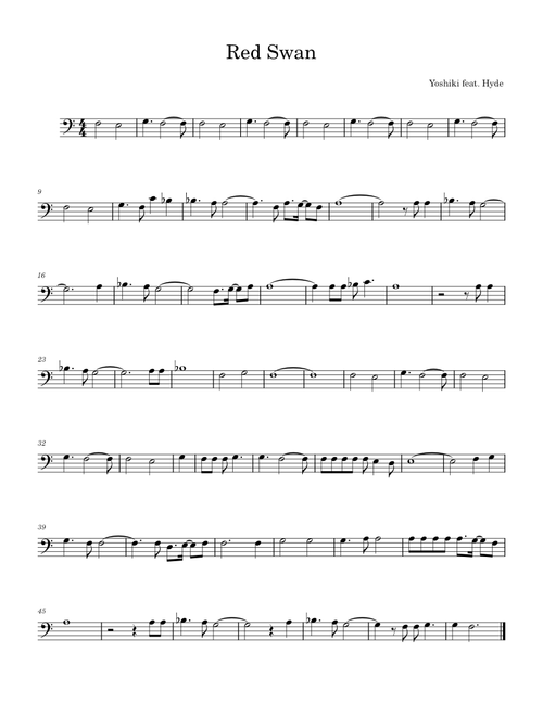 Red Swan – Yoshiki Red Swan Cello solo
