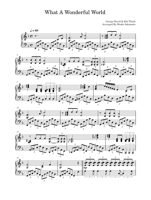 What a wonderful world – Louis Armstrong