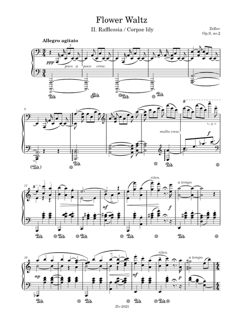 Waltz sheet music by Zellev | Play, print, and download in PDF or