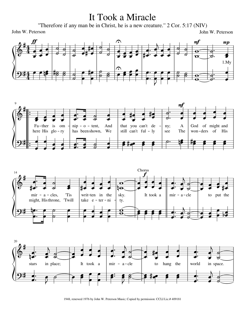 it-took-a-miracle-sheet-music-for-piano-satb-musescore