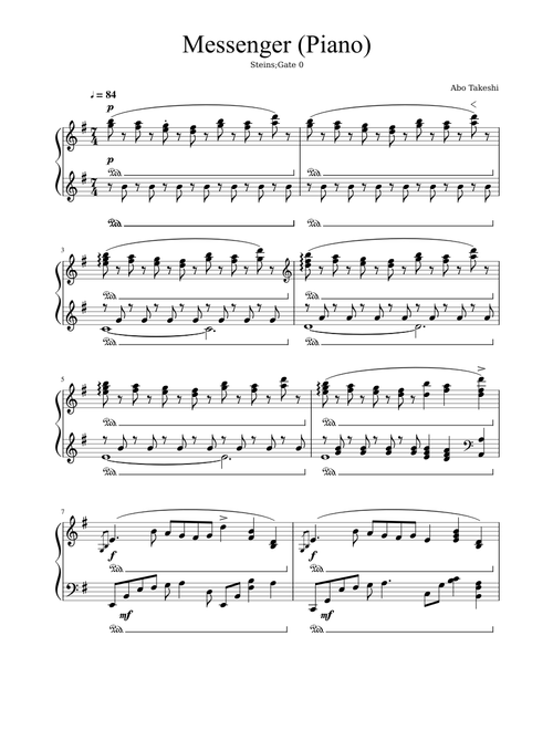 Messenger Piano (Steins;Gate 0)