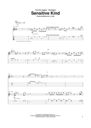 Play Official version of Circus Sheet Music by Eric Clapton