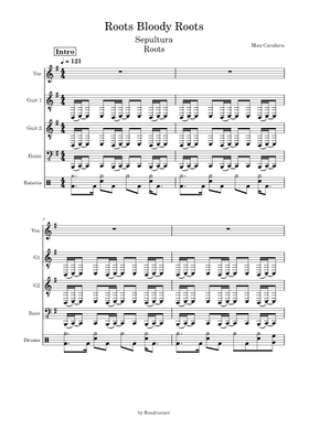 Free Roots Bloody Roots by Sepultura sheet music | Download PDF or