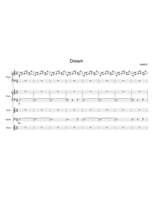 Dream (Full Version) - Rabpit Sheet Music for Piano (Solo) | MuseScore.com