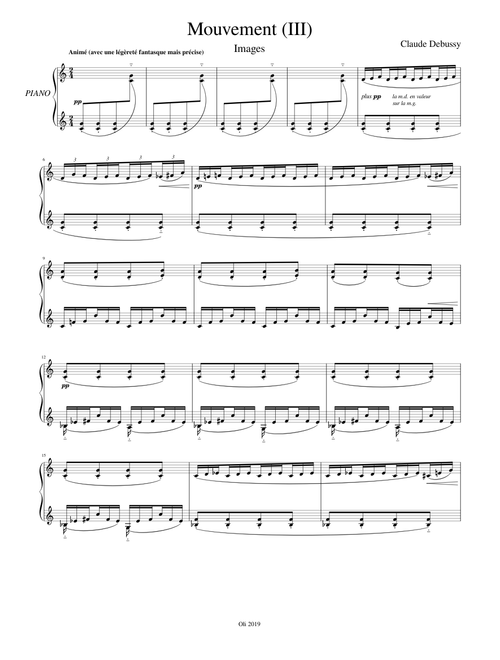 Mouvement (Images Nr. III) C. Debussy