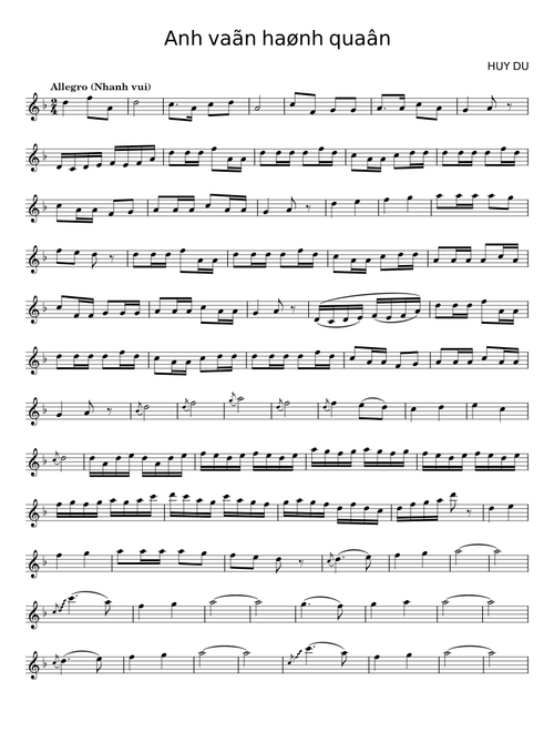 Anh vẫn hành quân – HUY DU