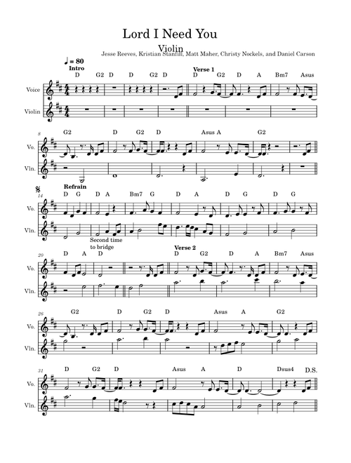 Lord i need you – Matt Maher