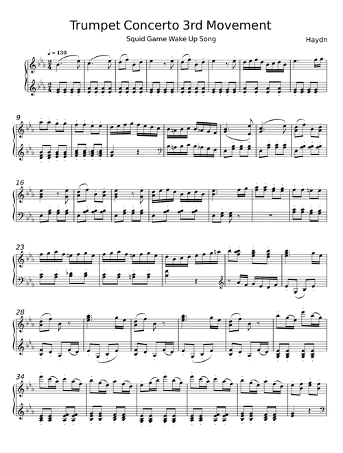 Trumpet Concerto in E-flat major, Hob.VIIe:1 - Joseph Haydn