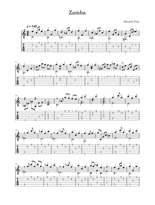 Zamba – Eduardo Falu