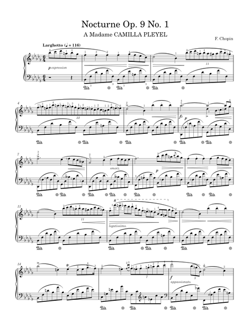 Nocturne Op. 9 No. 1 – Frédéric Chopin