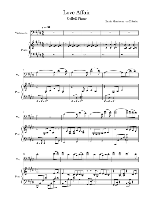 Love affair – Ennio Morricone Love Affair