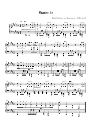 Play Official version of Stateside Sheet Music by Zara Larsson ...