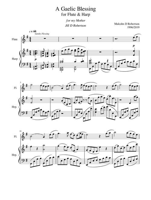 A Gaelic Blessing - Malcolm D Robertson (Instrumental Duet)