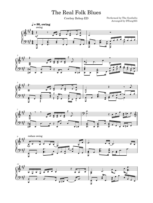 The real folk blues – Yoko Kanno (Cowboy Bebop ED full size)
