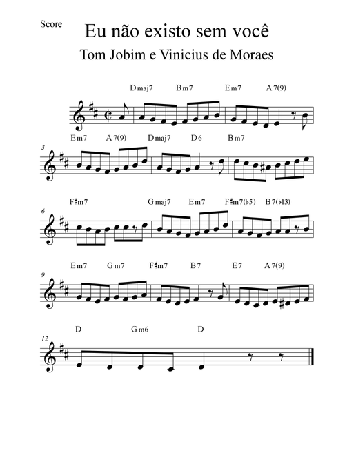 I'm Nothing Without You (eu Nao Existo Sem Voce) (Arr. Gabriel Busarello) - Astrud Gilberto (Piano Solo)