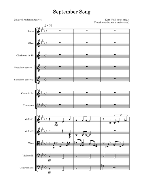September song – Kurt Weill