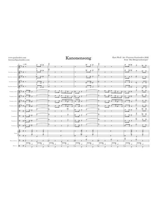Kanonensong – Kurt Weill
