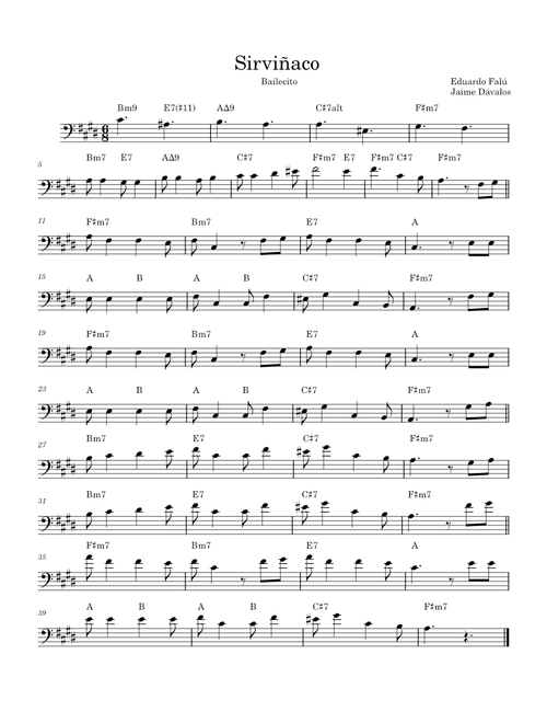 Sirviñaco – Eduardo Falu