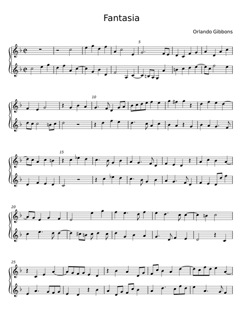 Fantasia - Orlando Gibbons