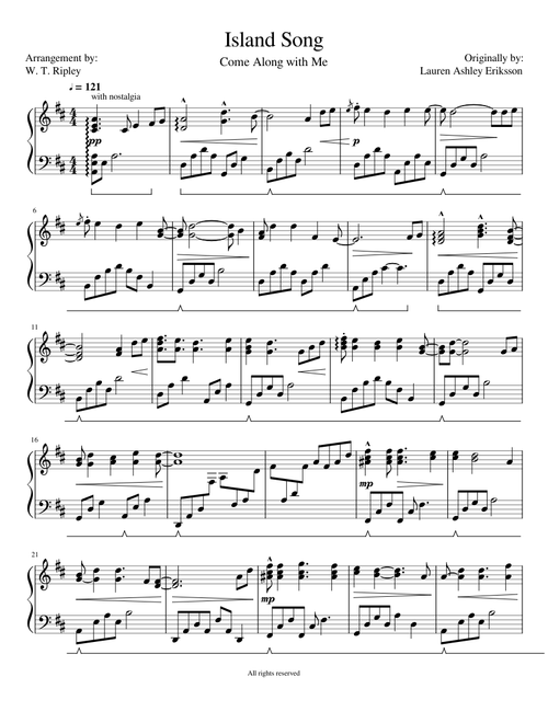 Island Song (Come Along with Me)