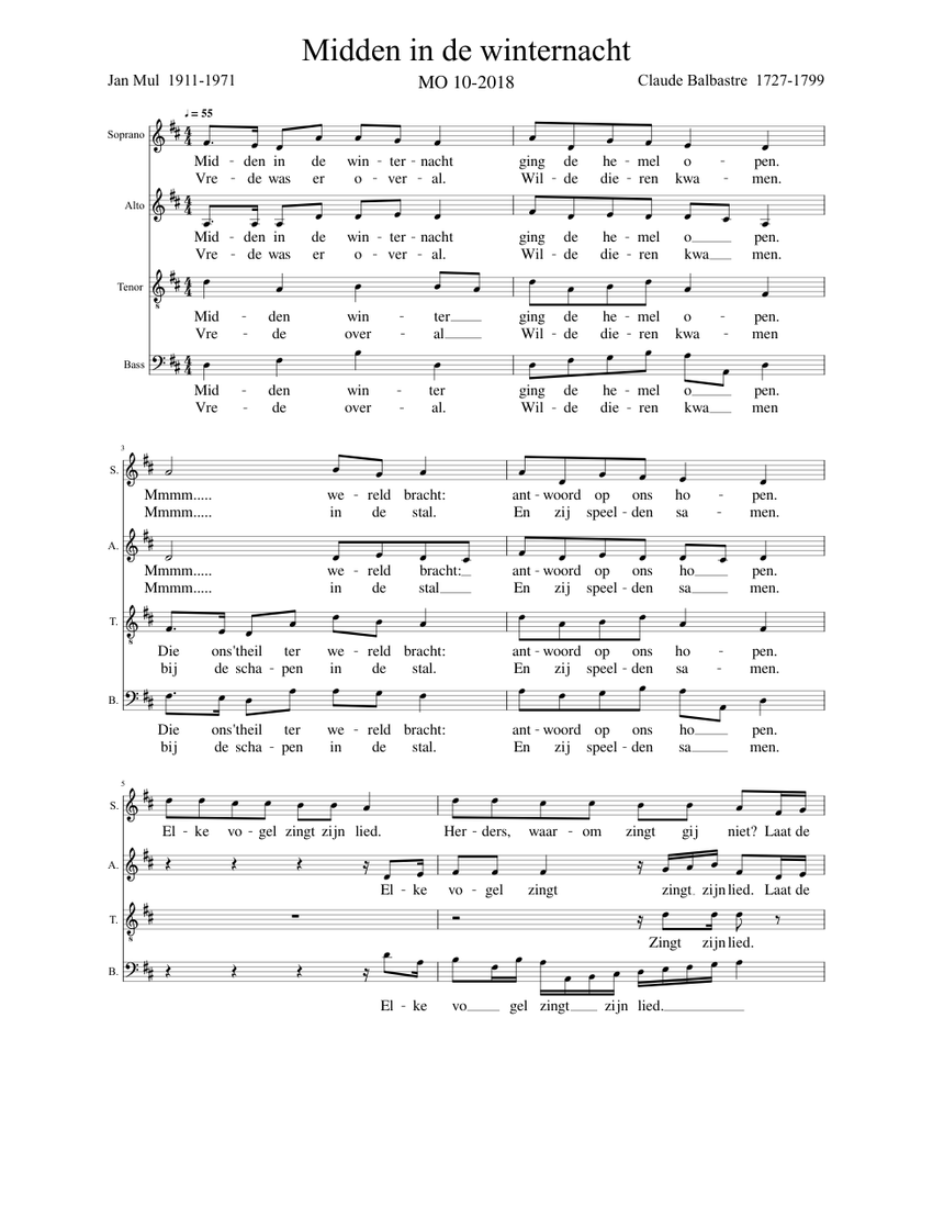 Midden_in_de_winternacht Sheet music for Bass guitar (Solo) Midden_in_de_winternacht Sheet music for Bass guitar (Solo)