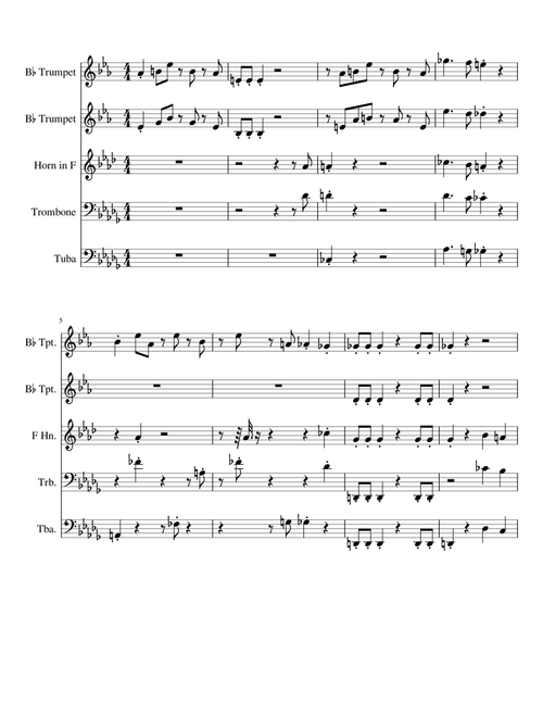 Mii Plaza for Brass Quintet