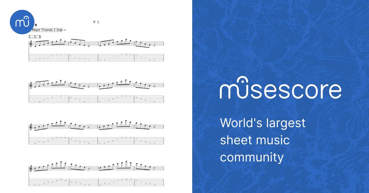 Guitar Practice - Misc tunes Sheet Music and Tab for Guitar (Mixed Duet ...