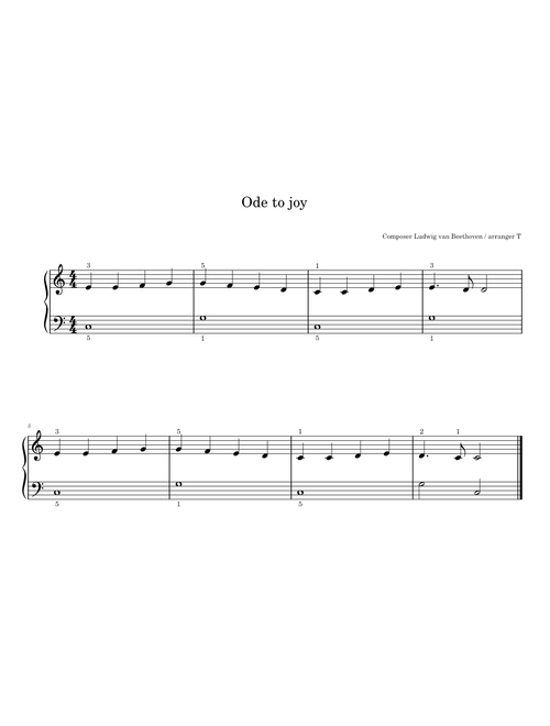 Ode to Joy / Joyful, Joyful We Adore You – Ludwig van Beethoven