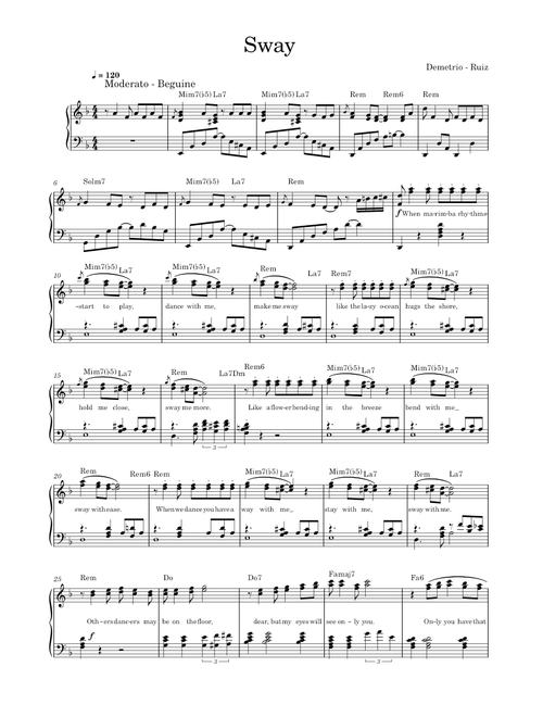 Sway – Michael Bublé