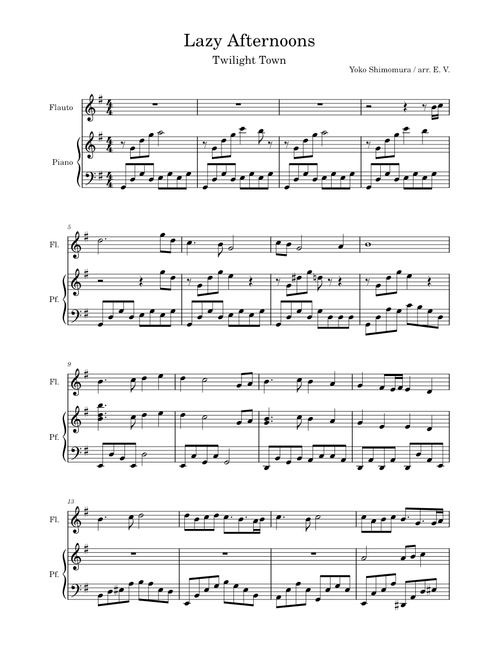 Lazy Afternoons – Yoko Shimomura