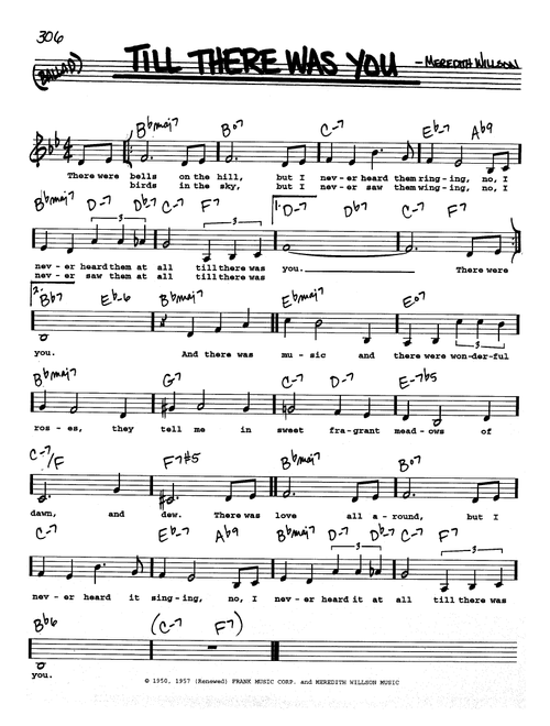 Till There Was You (Low Voice) - The Beatles (Real Book - Melody-Chords-Lyrics)