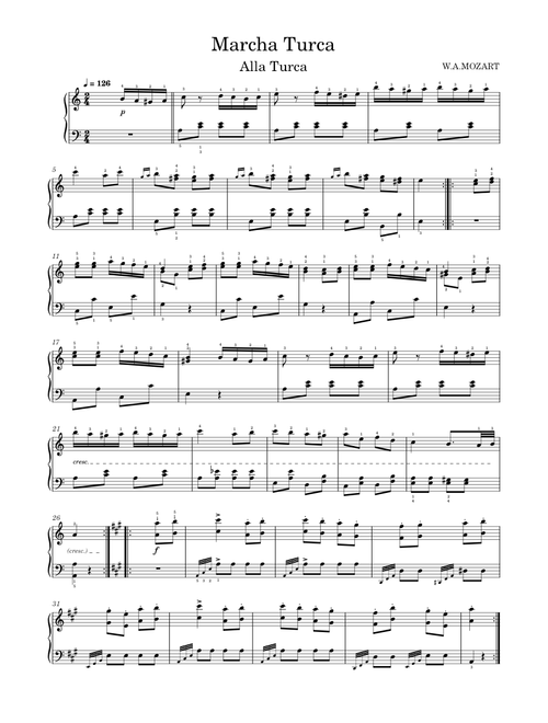 Marcha Turca - Mozart