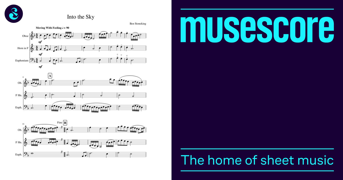 Into the Sky Sheet Music for Euphonium, Oboe, French horn (Mixed Trio ...