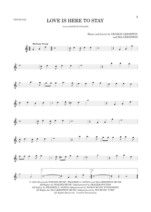 Play Official version of Our love is here to stay Sheet Music by