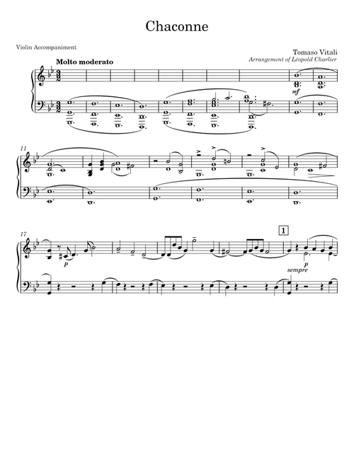 Vitali Chaconne (accompaniment)