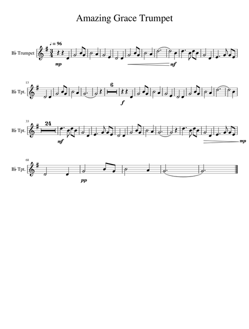 Amazing Grace Trumpet