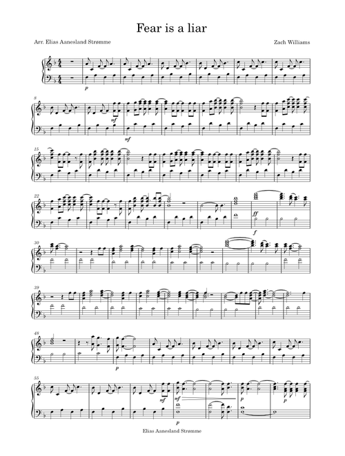 Fear is a liar – Zach Williams .