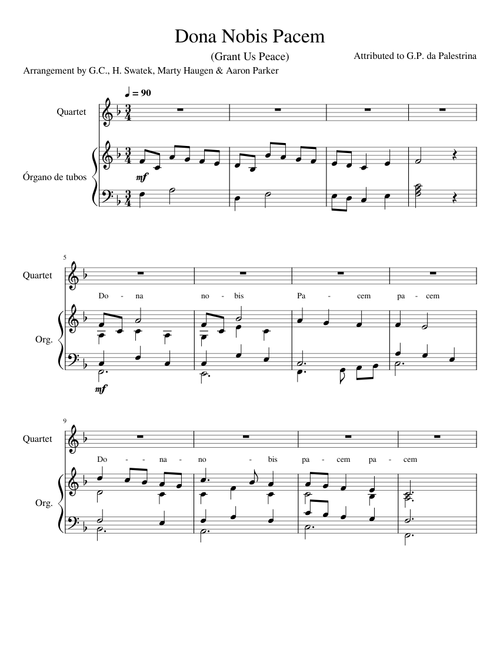 Dona Nobis Pacem - Palestrina Alto