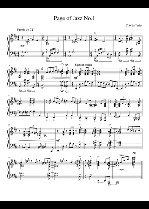 Oscar Peterson - Jazz Exercises for Piano - Exercise 2 Sheet Music