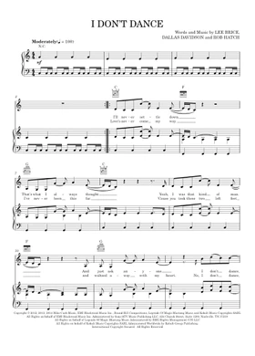 Free I Don't Dance by Carly Pearce & Lee Brice sheet music | Download PDF  or print on 