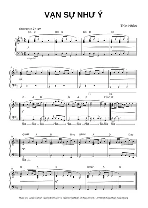 Vạn Sự Như Ý – Trúc Nhân Sheet Music for Piano (Solo) | MuseScore.com