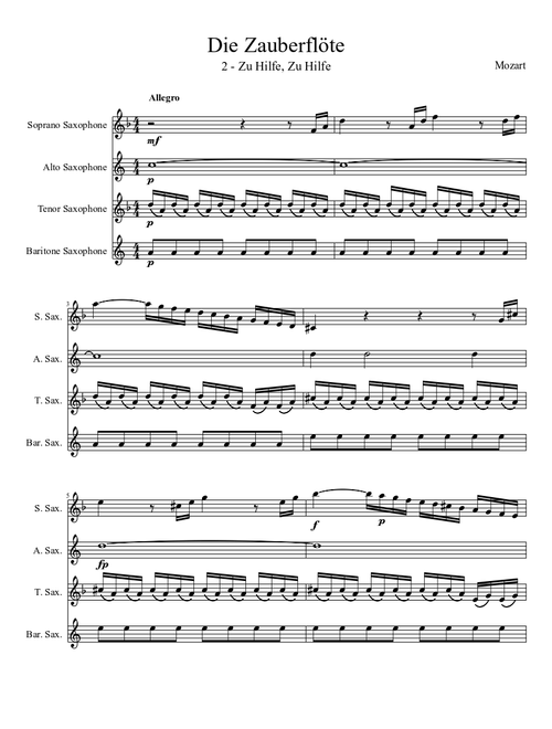 Die Zauberflöte - II Zu Hilfe, Zu Hilfe
